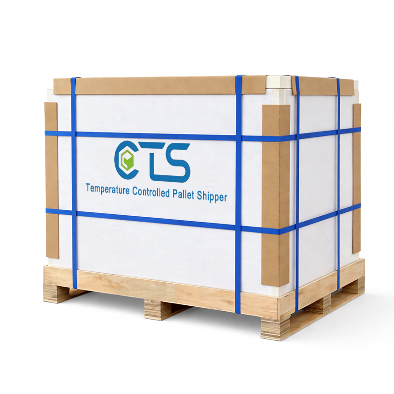 Single-use temperature-controlled pallet shipper