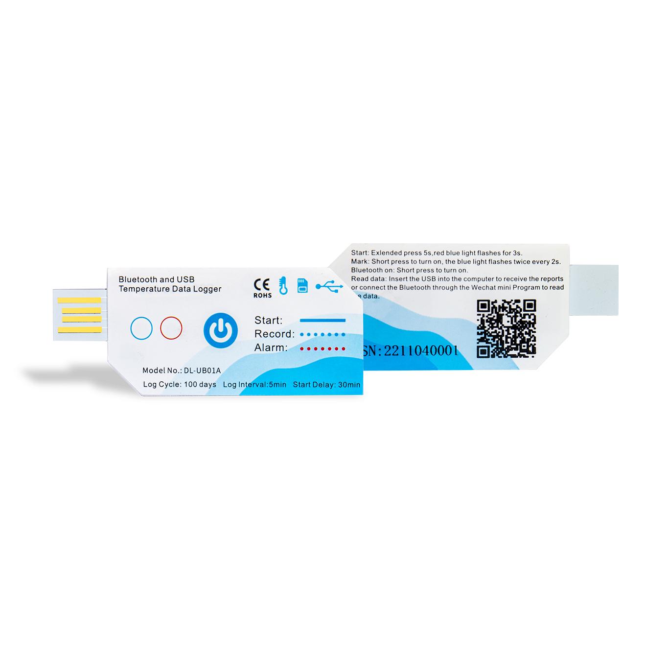 DL-BU01A USB and Bluetooth temperature data logger